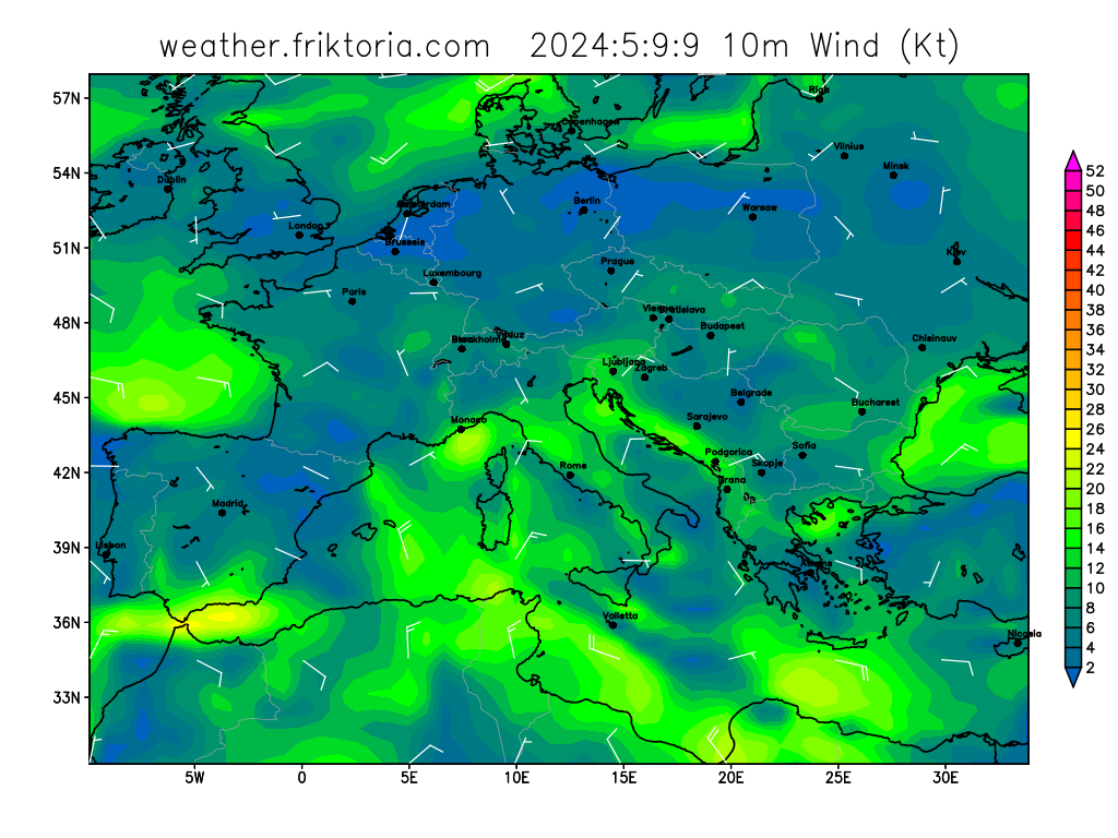 Europe Wind at 10m